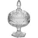 Ver imagem 1 de Bomboniere Compoteira Baleiro Taça Pote Vidro Bala 18x10cm