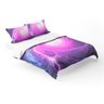 Edredom Casal Queen 3 Peças Galáxia Tumblr Universo Roxo - 2
