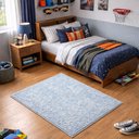 Ver imagem 1 de Tapete Azul Bebê Infantil Antiderrapante Milano Soft:1.50x2.00