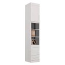 Ver imagem 1 de Modulado Mesa Cabeceira 3 gavetas MDF 35cm - Creative-Branco - Bianchi Móveis