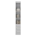Ver imagem 2 de Modulado Mesa Cabeceira 3 gavetas MDF 35cm - Creative-Branco - Bianchi Móveis