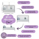 Ver imagem 6 de Quarto de Bebê Completo com Berço Americano 3 em 1 Encanto Multimóveis Mp4589 Branco