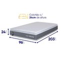 Ver imagem 3 de Colchão Luanda Espuma D28 Solteirão 96x203x24 King House