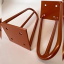 Ver imagem 4 de Kit 08 Pés de Ferro Aço Hairpin Legs 15 cm Bronze A01 Sofá Móveis Mesa - Inoviza