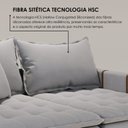 Ver imagem 6 de Sofá Cama Retrátil em Madeira Eucalipto e Linho 200cm Creta