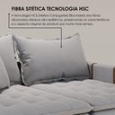 Ver imagem 6 de Sofá Cama Retrátil em Madeira Eucalipto e Linho 200cm Creta