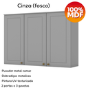 Ver imagem 6 de Cozinha Modulada 4 Pecas 272 Cm Ce373 Americana Cinza Calcare Henn