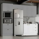 Ver imagem 2 de Cozinha Modulada 4 Pecas 272 Cm Ce373 Americana Cinza Calcare Henn