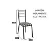 Kit 4 Cadeiras Avulsas Santiago Branco Prata/Preto Liso - 2