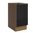 Ver imagem 1 de Balcão de Cozinha 40 Cm 1 Porta (sem Tampo) Rustic/preto Lux Madesa Rustic/preto