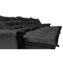 Ver imagem 4 de Sofá Retrátil e Reclinável 3,55m Cama inBox Big Fresh com SoftGel D40 Velupluma Preto