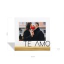 Ver imagem 2 de Porta retrato 13x18cm Te amo