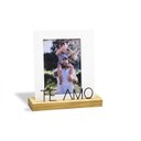 Ver imagem 3 de Porta retrato 13x18cm Te amo