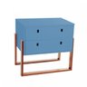 Mesa de Cabeceira 2 Gavetas Dominó Divicar - 2