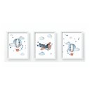 Ver imagem 1 de Quadro Decorativo Infantil Balões