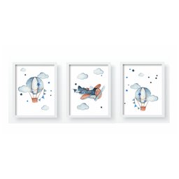 Quadro Decorativo Infantil Balões - 1