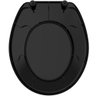 Assento Sanitário Polipropileno Oval Premium Universal Preto - 3