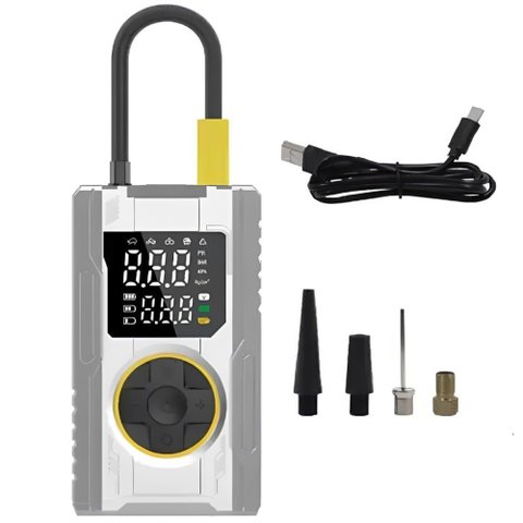 Compressor de Ar Digital Portátil de LED - Bom-8924 - Bomvink Compressor de Ar Digital Portátil com 