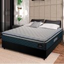 Ver imagem 6 de Cama Box Casal Colchão Espuma D45 Pillow Top Strong 138x188x62cm Cinza/Preto