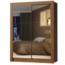 Ver imagem 2 de Guarda-Roupa Solteiro Madesa Denver 2 Portas de Correr de Espelho Rustic Cor:Rustic