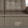 Sofá Cama Retrátil e Reclinável 4 Lugares 240cm Veludo com Molas Palmeira CabeCasa MadeiraOriginals - 7