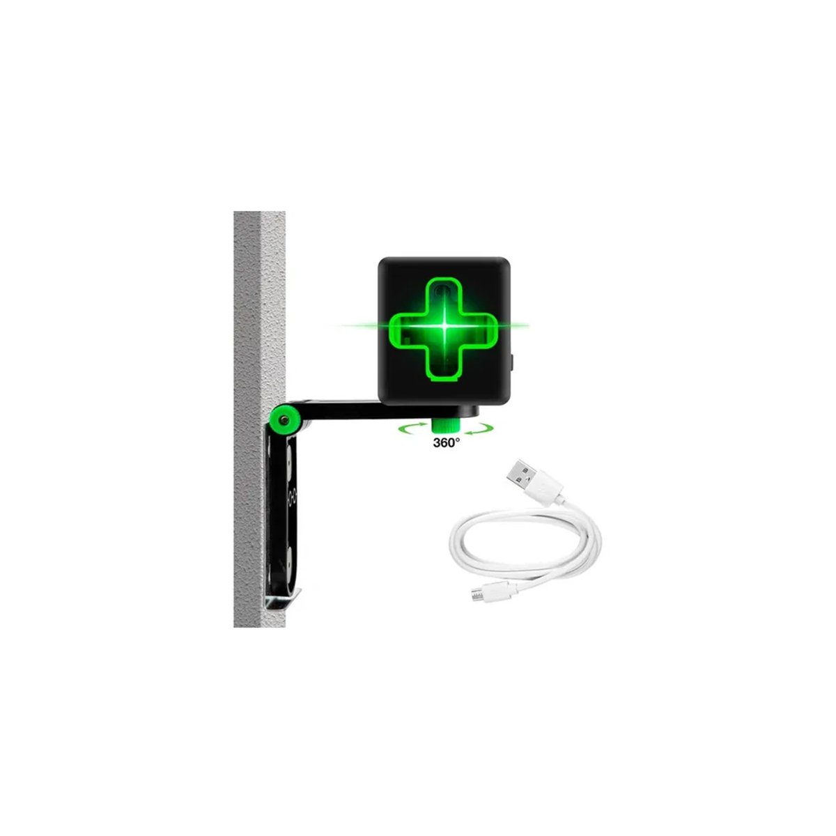 Mini Nível Laser com 2 linhas verde profissional 20m com tripé - 3