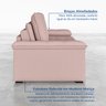 Sofá Cama Retrátil e Reclinável 4 Lugares 240cm Veludo com Molas Palmeira CabeCasa MadeiraOriginals - 9