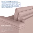 Ver imagem 6 de Sofá Cama Retrátil e Reclinável 4 Lugares 240cm Veludo com Molas Palmeira CabeCasa MadeiraOriginals