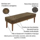 Ver imagem 4 de Kit Cabeceira Recamier Casal 1,40m Suede Caramelo