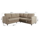 Ver imagem 3 de Sofá de Canto Orquídea 5 Lugares em Veludo CabeCasa MadeiraOriginals