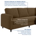 Ver imagem 6 de Sofá de Canto Orquídea 5 Lugares em Veludo CabeCasa MadeiraOriginals