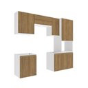Ver imagem 2 de Lavanderia Modulada Kappesberg Celeste 6 Peças Branco/nogueira 250cm