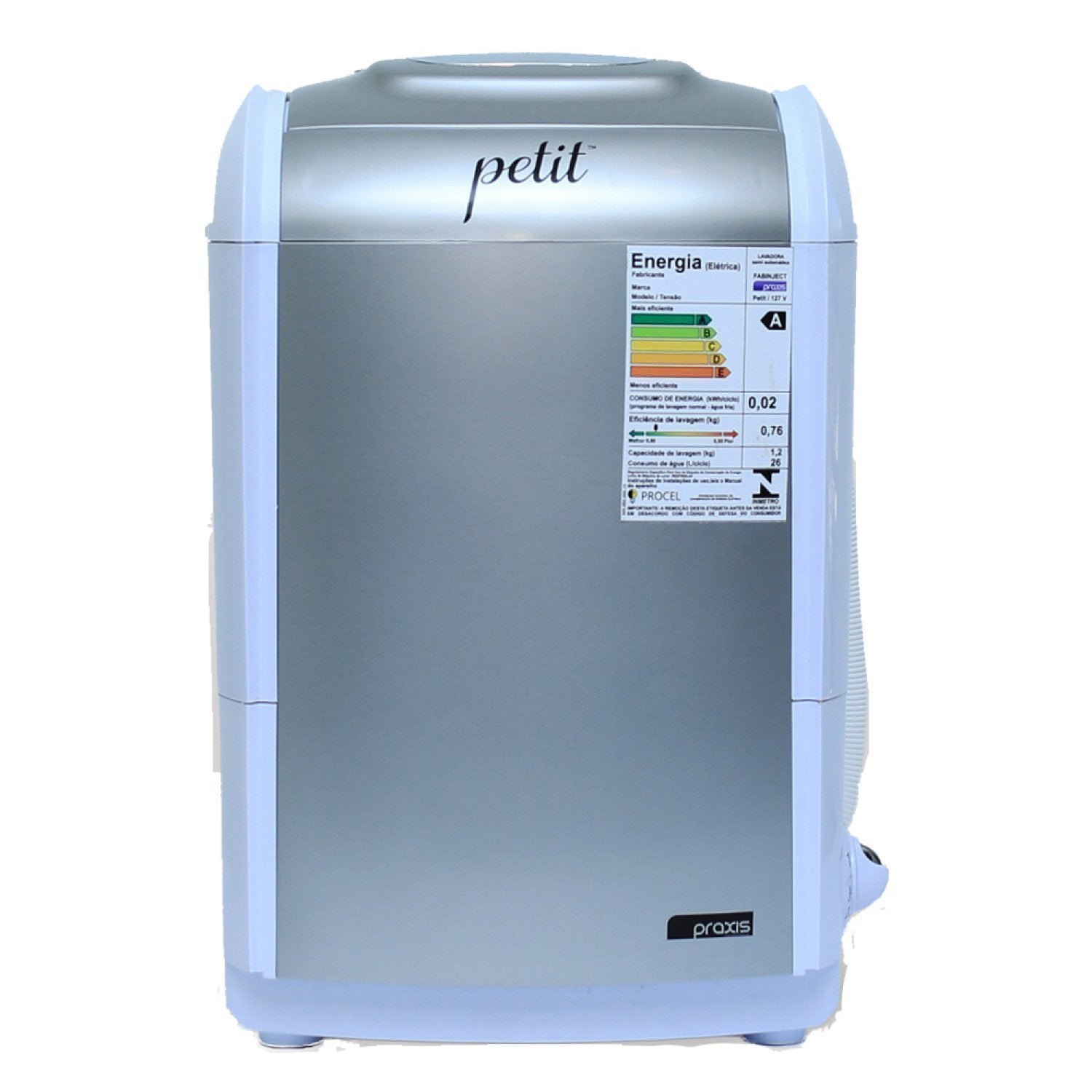 Máquina de Lavar Semi-automática 1.2Kg 110V Praxis Petit Grifit - 1