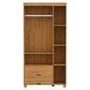 Ver imagem 4 de Guarda Roupa Solteiro 3 Portas Comoda 4 Gavetas Mdf Clara Nature Decmade