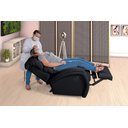 Ver imagem 2 de Poltrona Cadeira Imperial Zero Wall Reclinável Corano com Massageador Cinza Império