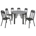 Ver imagem 2 de Conjunto Sala de Jantar Mesa Sextavada Paris