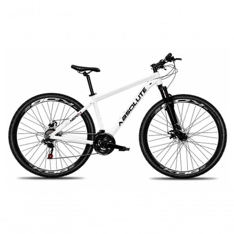 Bicicleta Mountain Bike Nero 6 Aro 29 Quadro Alumínio 21 Marchas Absolute Branco 17"