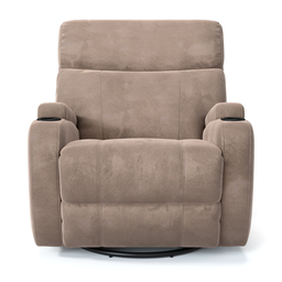 Poltrona do Papai Reclinável em Tecido Suede Cor Bege Elétrica- Modelo Imperial - 2