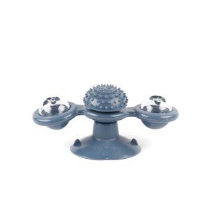 BRINQUEDO INTERATIVO GIRATÓRIO E COÇADOR COM CATNIP PARA GATOS PET