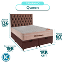 Ver imagem 2 de Kit Cabeceira + Cama Box Bau + Colchão Queen Molas Ensacadas Airtech Ortobom