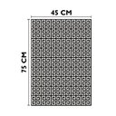 Ver imagem 2 de Tapete Entrada Capacho Antiderrapante 45x75cm Geométrico Moderno Casa Dona