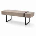 Ver imagem 2 de Recamier Banco Divã 100cm Industrial para Quarto Sala Luxo - Bege