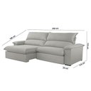 Ver imagem 6 de Sofá Filadélfia Veludo 2 Módulos 100cm B25cm Meu Sofá Online