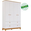 Ver imagem 6 de Guarda Roupas Infantil Estilo Retrô 100% Mdf 4 Portas