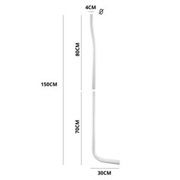 Caixa de Descarga Elevada de 6,8 À 9l Branca + Tubo de Descida + Espude + Engate + Fita Veda Rosca - 4