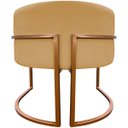 Ver imagem 6 de Poltrona Decorativa Recepção Luna Suede Cores Base de Ferro Bronze