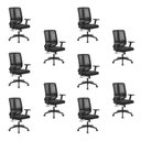 Ver imagem 2 de Kit com 10 Cadeiras Office Diretor Ajustavel e Ergonomica com Nr 17 Montana