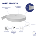 Ver imagem 3 de Moldura Guarnição Rodameio Eva Autocolante Lua 7cmx5mm 25 Metros - Branco