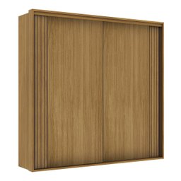 Guarda Roupa Casal 2 Portas Mdf Ripado 2,07 M Imperium Belmax:freijó - 4