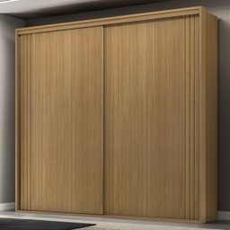 Guarda Roupa Casal 2 Portas Mdf Ripado 2,07 M Imperium Belmax:freijó - 2